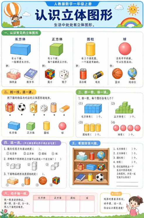 认识立体图形--超彩高清版本