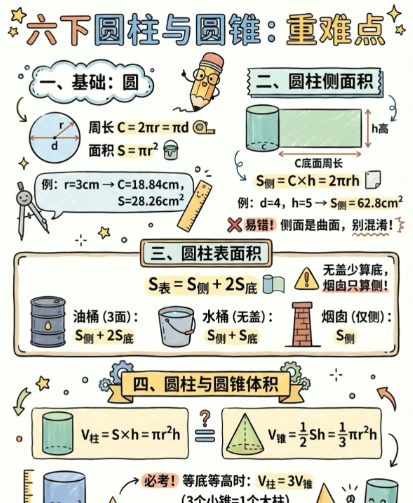【2026春新版】六年级下册圆柱和圆锥【高彩板】