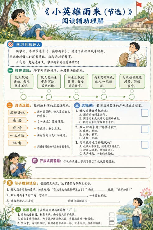 小英雄雨来(节选)--超彩高清版本