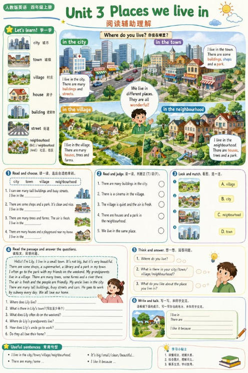 Unit 3 Places we live in--超彩高清版本