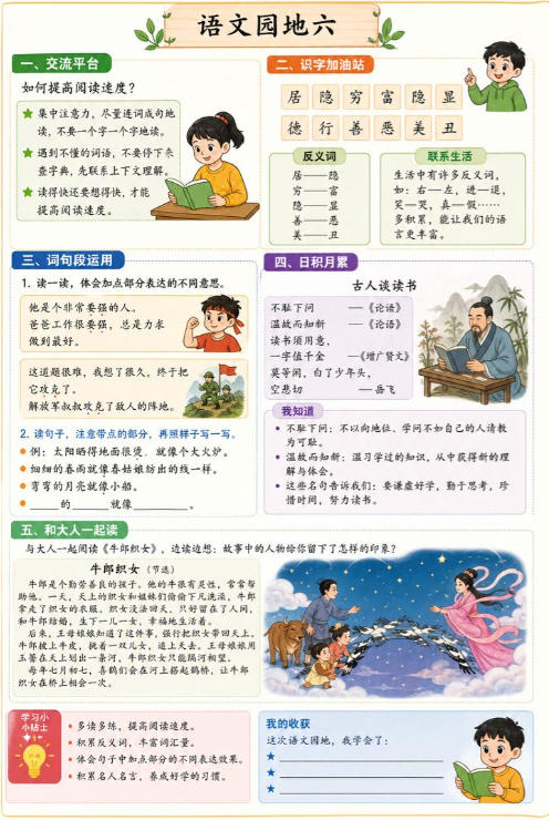 语文园地六--超彩高清版本