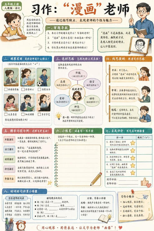 习作：“漫画” 老师--超彩高清版本