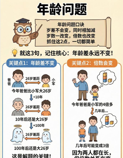 【2026春】年龄问题口诀高彩版