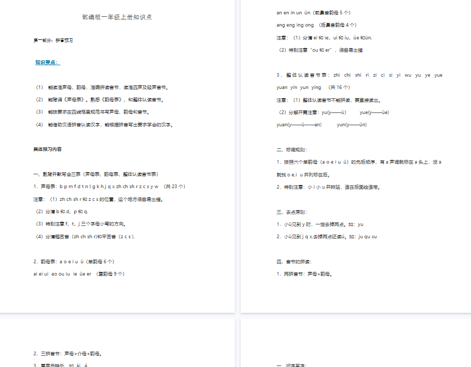 【22页完整版】全册知识点汇总【高清直接可打印】