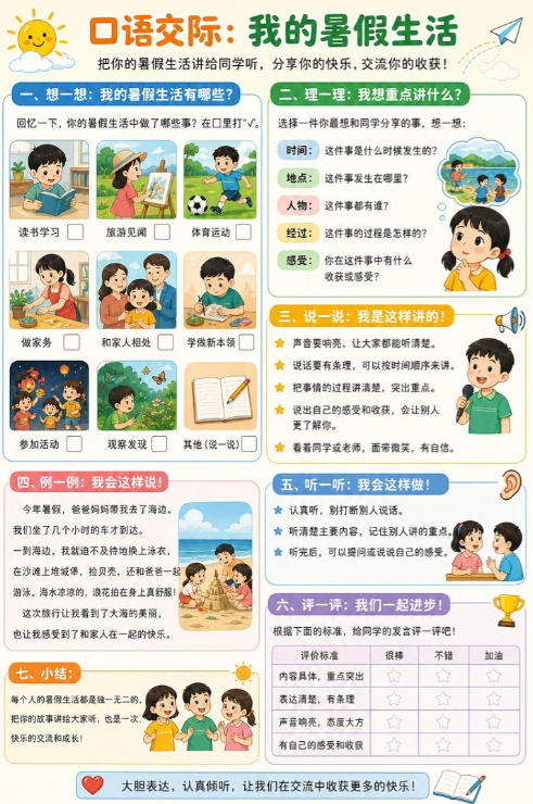 口语交际：我的暑假生活--超彩高清版本