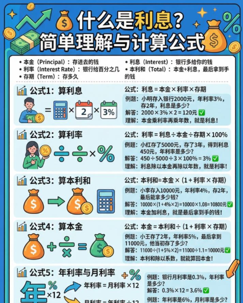 【2026春】利息问题一次搞懂高彩版