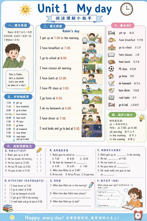 Unit 1 My day--超彩高清版本