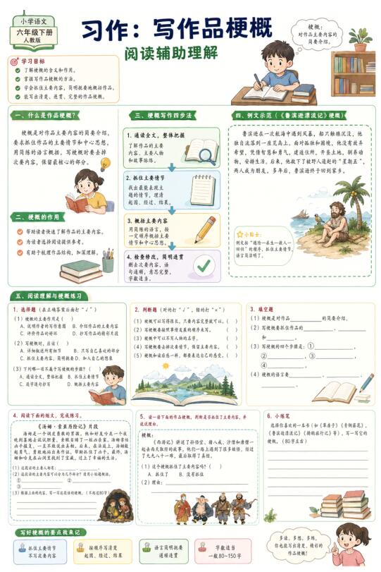习作：写作品梗概--超彩高清版本