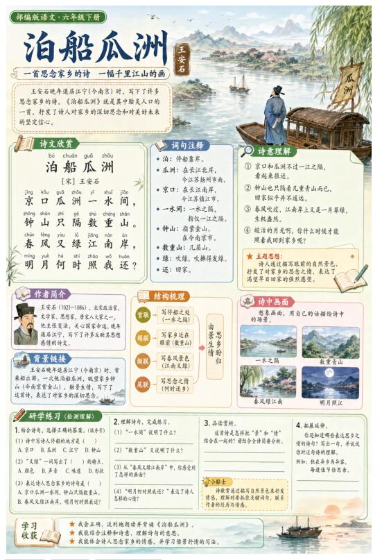 泊船瓜洲--超彩高清版本