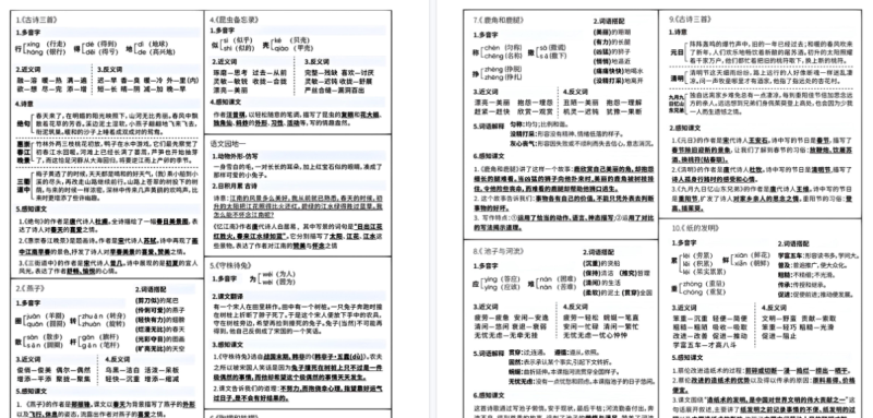 【2026春6页】小学语文《课课贴》3年级下册