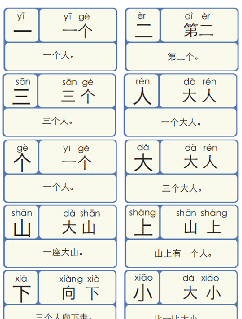 【10页完整版】幼小衔接识字拼音卡