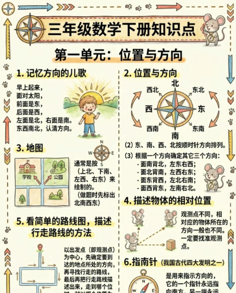 【2026春新版】第一单元位置与方向【高彩板】