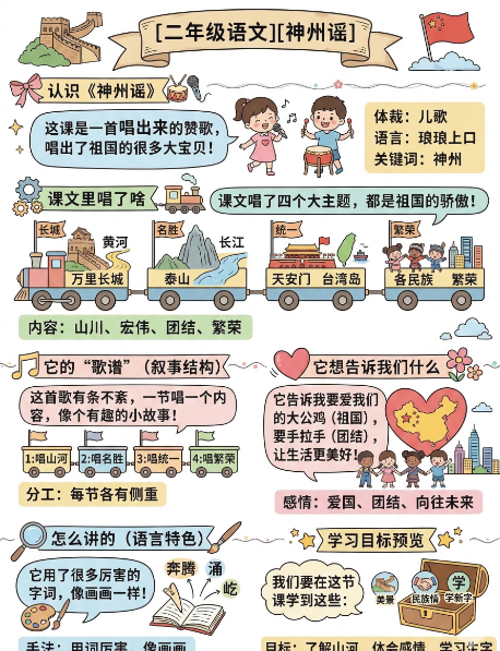 【2026春】二下语文《神州谣》高彩图