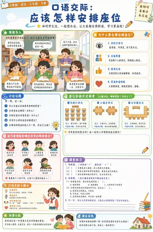 口语交际：应该怎样安排座位--超彩高清版本