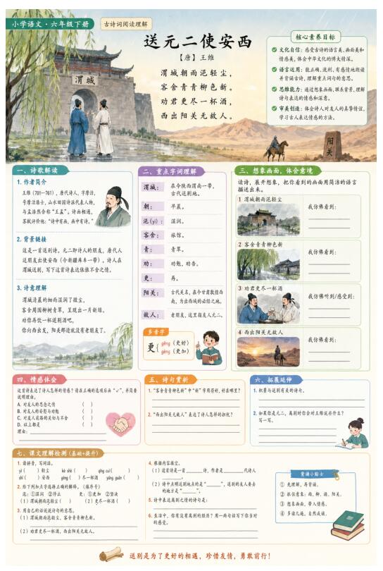 送元二使安西--超彩高清版本