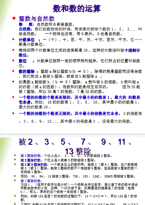 【40页新版】小升初数学复习【高清完整版】