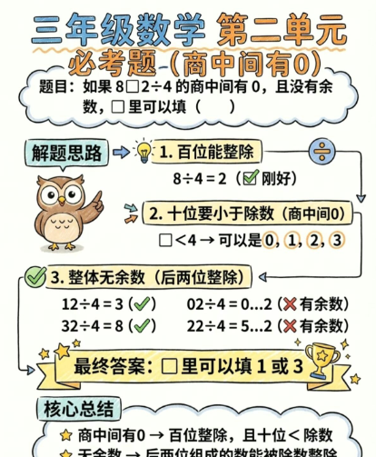 【2026春新版】第二单元必考题商中间是0【高彩板】