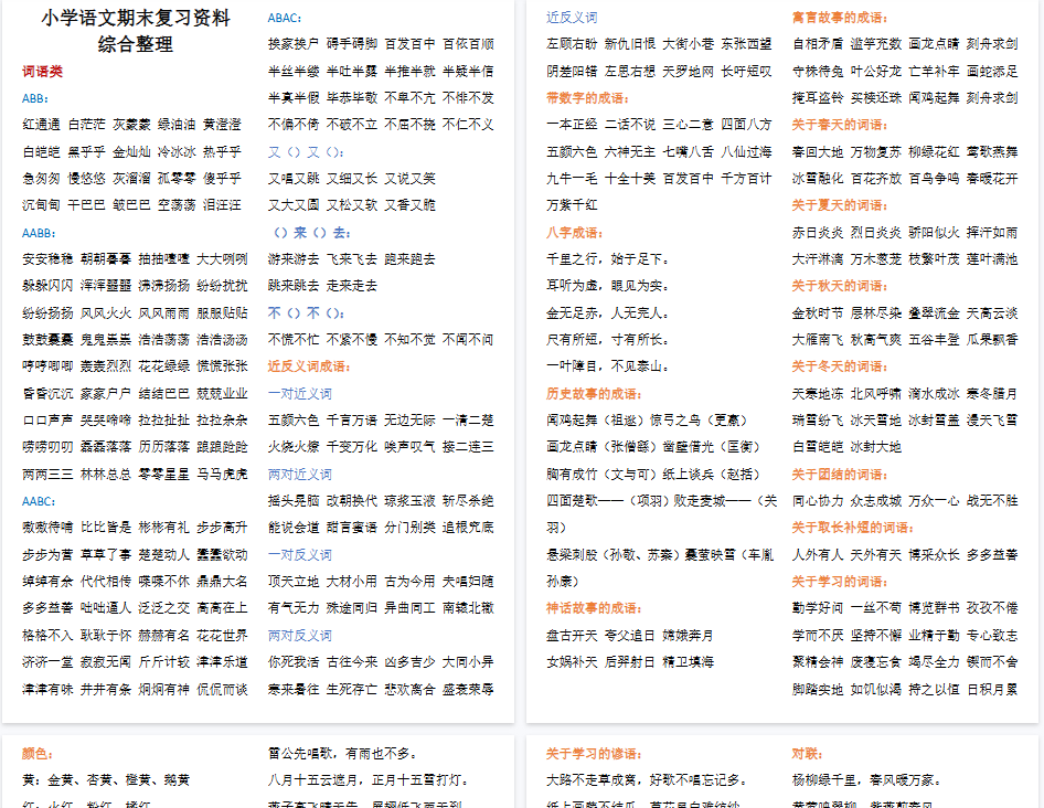 【14页完整版】期末复习资料综合整理【高清直接可打印】.pdf
