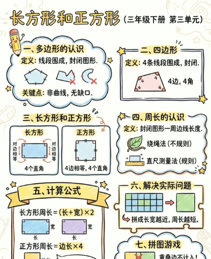 【2026春新版】第三单元长方形和正方形【高彩板】