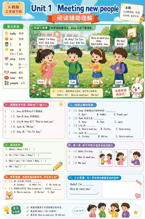 Unit 1 Meeting new people--超彩高清版本