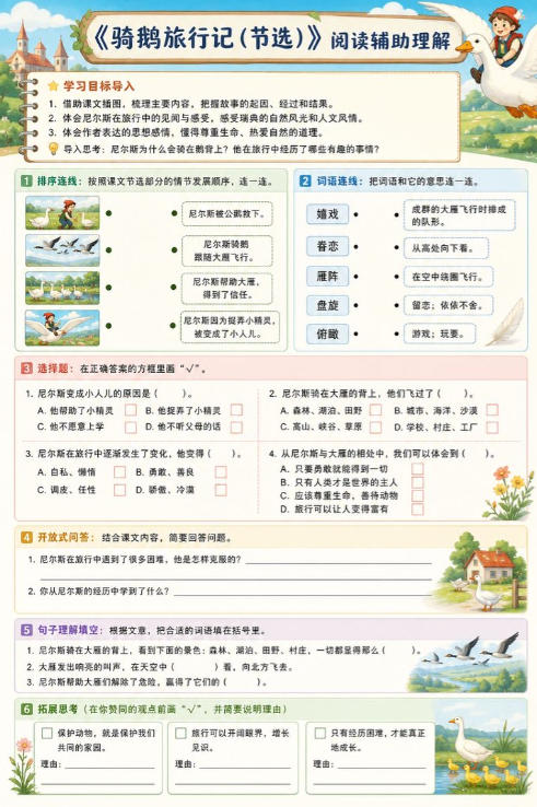 骑鹅旅行记（节选）--超彩高清版本
