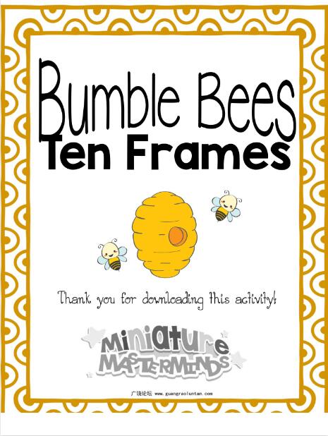 【最新高清版】bumble+bee+10+frame book，7页可打印PDF亲子教材 英语启蒙读物 英文安静书系列教材【无水印】