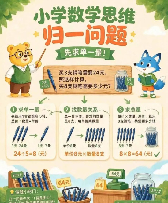 【9页高彩版】26秋小学数学思维训练9大难点题型